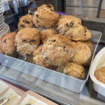 Giant fruit scones at the Pantry at Oakchurch Farm Shop, Hereford