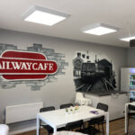 Inside the Railway Cafe in Merthyr Tydfil