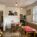 Inside Eighty-Six'd cafe and coffee shop in Ironbridge, Shropshire