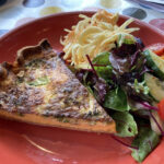 Mediterranean quiche at the Broadway Deli in the Cotswolds