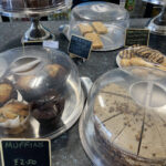 Cake selection at the Blue Whale Cafe near Salcombe