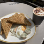 Poached eggs & toast at Woods of Whitchurch near Ross-on-Wye