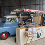 The Baking Bird coffee van at Coombe Hill in Gloucestershire