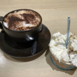 Cappuccino and creme egg gelato ice cream at Flavours in Evesham