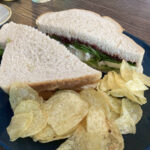 Bacon and brie sandwich at Annie and the Flint in Ilfracombe